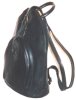 black leather backpack