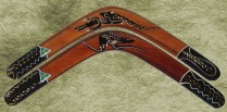 Hand painted boomerangs