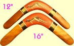 Flying Boonabiri boomerangs