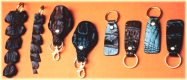 crocodile leather key fobs, keychains and key tags