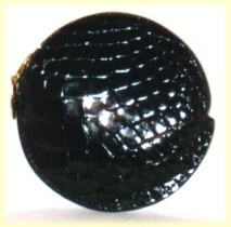Black glazed coin purse