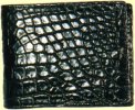 Black crocordile leather wallet