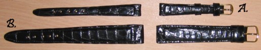 Watch bands - crocodile leather