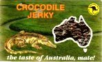 Salt Water Crocodile jerky! So hard to find! So easy to get!