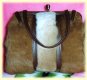fur handbag
