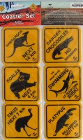 Road sign coasters