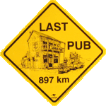Last Pub road sign