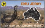emu jerky in a gift box