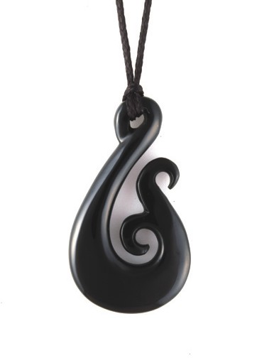 Maori hook jade necklace pendant