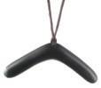 boomerang jade necklace pendant