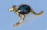 Opal slice hat / lapel pin