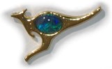Opal triplet hat/ lapel pin