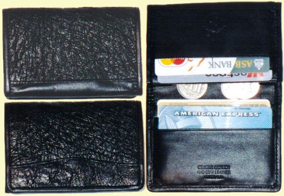 small black creditcard wallet