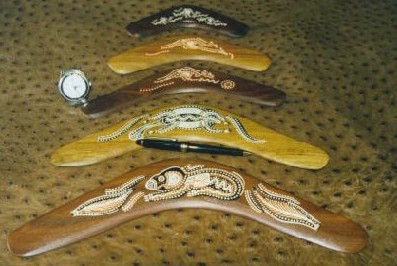 souvenir brigalow wood boomerangs