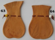 Fanny shaped kangaroo scrotum sacks, Blank