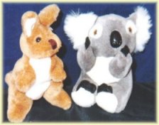 beanie toys kangaroo koala