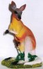 red kangaroo statue