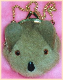small koala face purse