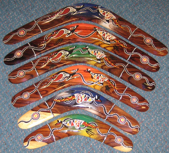 Contemporary art boomerangs