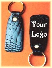 Corporate gift - crocodile leather key rings