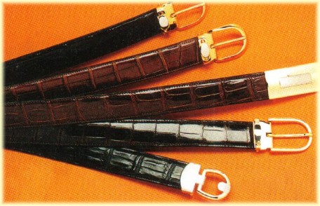 crocodile belly skin belts