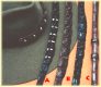 crocodile leather hatbands