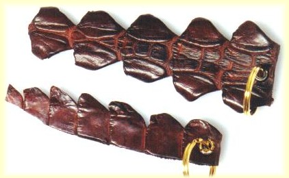 crocodile tail key tag