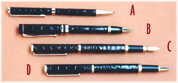 crocodile leather pens