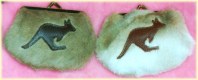 Two fur purses - gift for twins