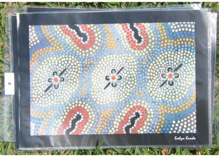 Aboriginal Art Print, Beginning Dreaming, A4
