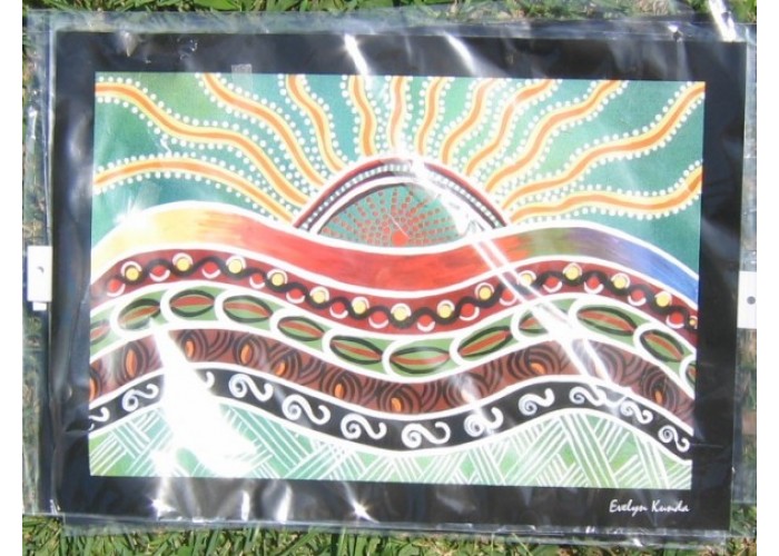 Aboriginal Art Print, The Birth of the Sun, A3