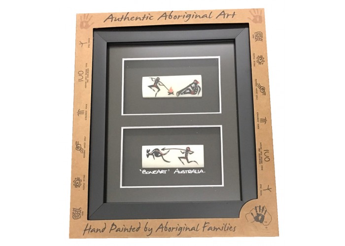 Aboriginal Bone Art, Framed