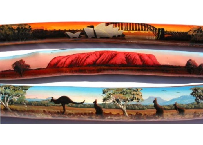 Didgeridoo Pictures of Australia, 24 inch / 0.6m