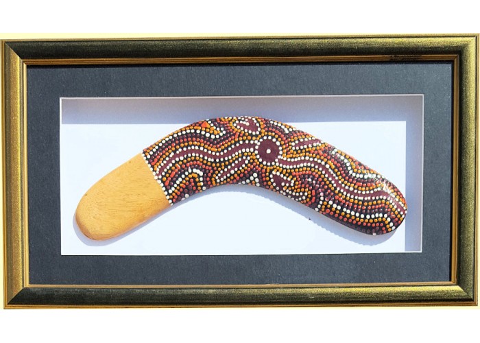 Framed Boomerang 12 inch