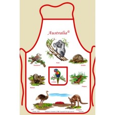 Souvenir Kitchen Apron – Australian Animals