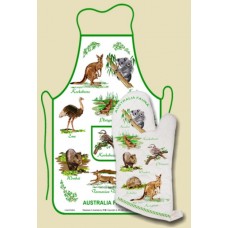 Apron & Oven Mitt Set – Australian Fauna