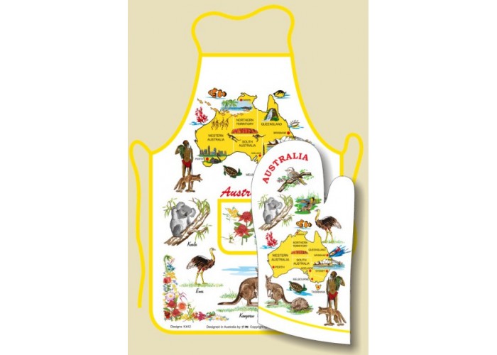 Apron & Oven Mitt Set – Australia
