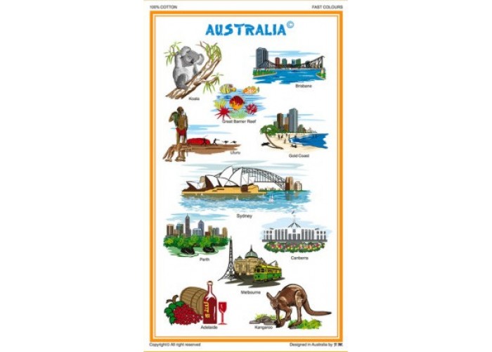 Tea Towel – Visiting Australia