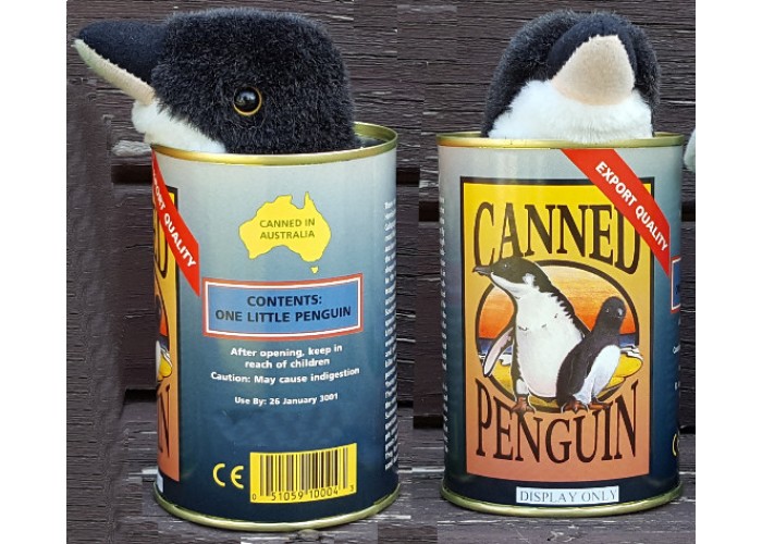 Canned Penguin Toy