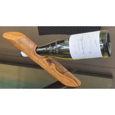 Wine Bottle Holder Aboriginal Art Hand Burnt