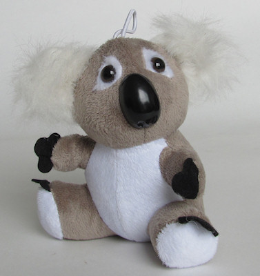 13 cm / 5 inch soft koala toy with loop on its head