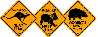 Australian road signs