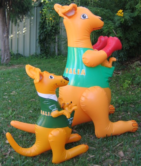 Large blow up kangaroo toy