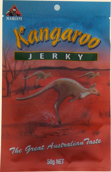 Australian bush fed kangaroo jerky