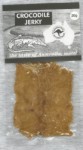 crocodile jerky in a standard pouch