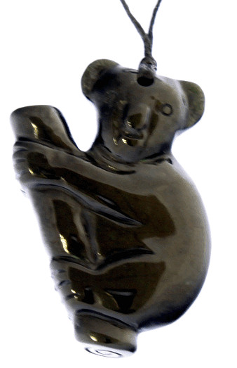 Black Jade Koala Pendant