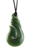 Maori hook jade necklace