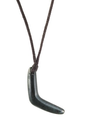 boomerang jade pendant