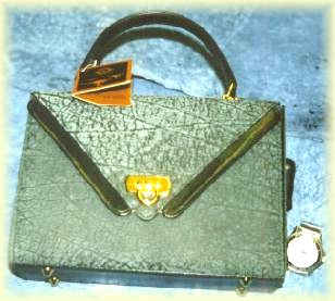 Handbag. Kangaroo leather lady handbag