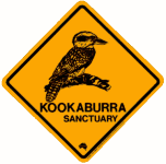 Kookaburra road sign